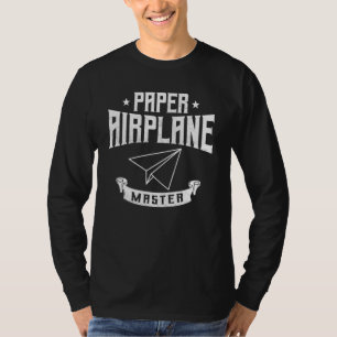 Paper Aeroplane Master  Paper Plane Flying T-Shirt