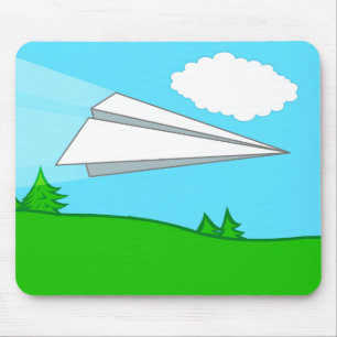 Paper Aeroplane Mousepad