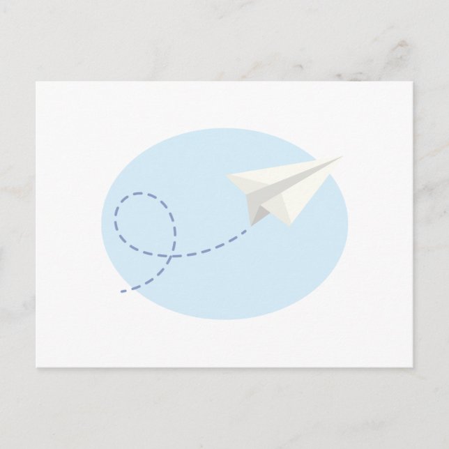 Paper Aeroplane Postcard (Front)