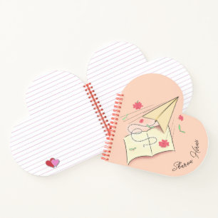 Paper Aeroplane Spiral Notebook