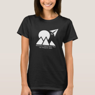 Paper Aeroplane, Sunset & Mountains, Minimalist T-Shirt