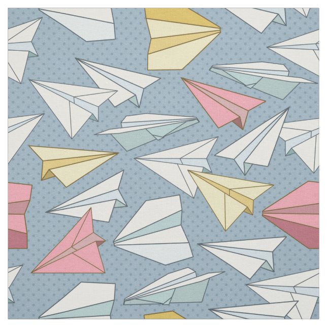 paper airplane fabric (Swatch)