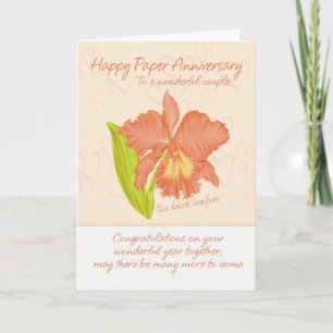 Paper Anniversary Card - 1st Anniversary