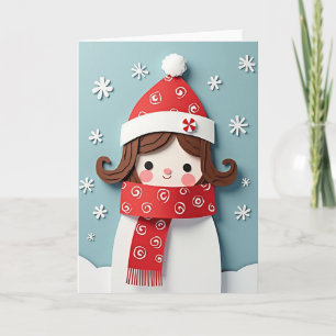 Paper Art Christmas Card