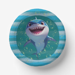 Paper Baby Shark Bowl Plate