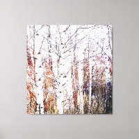 Paper Birch Tree Forest High Key Stylised