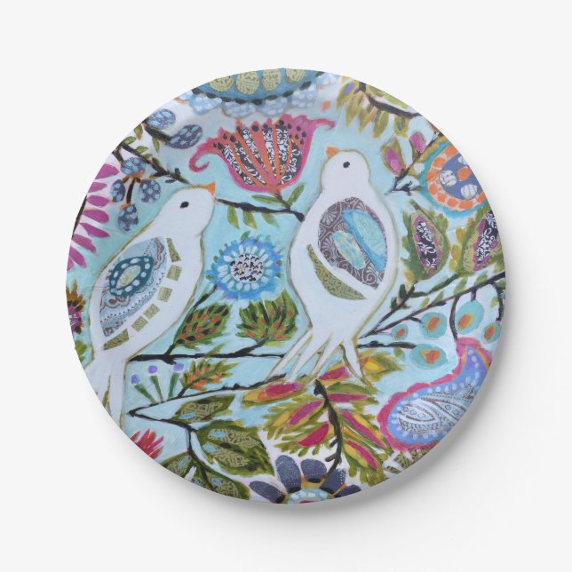 Paper Birds I Plate (Front)