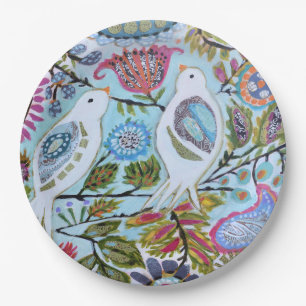 Paper Birds I Plate