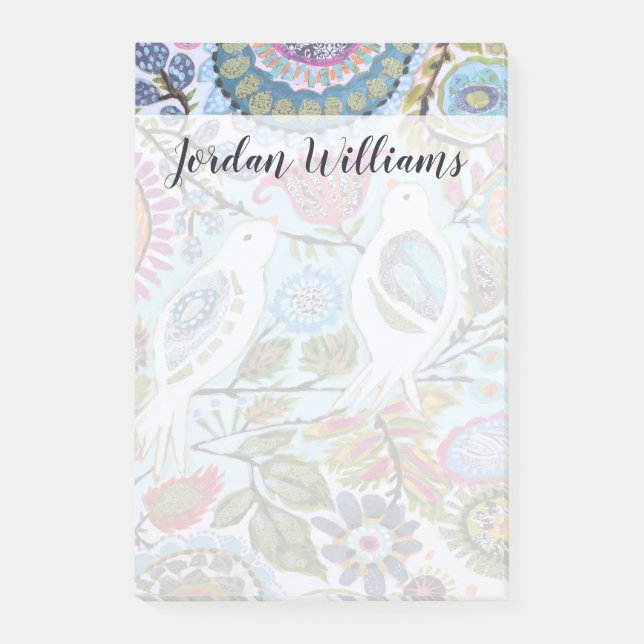 Paper Birds I Post-it Notes (Front)