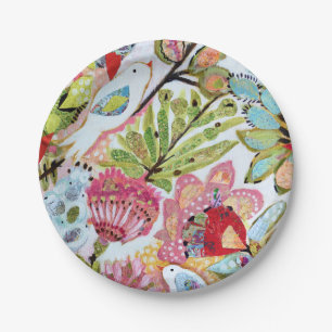 Paper Birds II Paper Plate