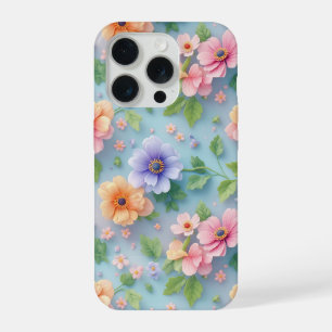 Paper Bloom Garden ✨ Colourful Floral Art iPhone 15 Pro Case