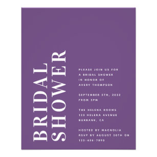 PAPER Bold Modern Bridal Shower Invitation