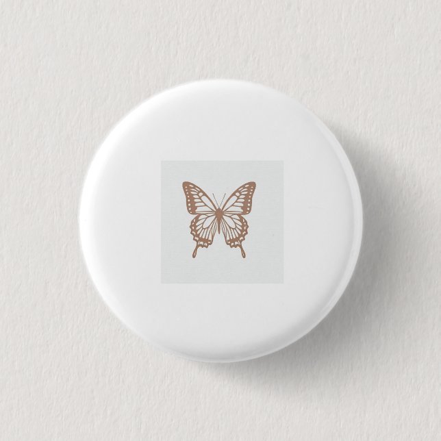 Paper Butterfly 3 Cm Round Badge (Front)