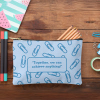 Paper clips pattern personalised Pencil case/bag
