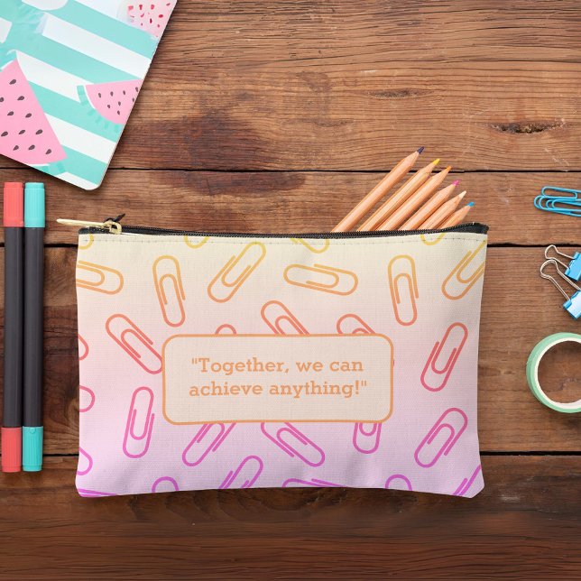 Paper clips pattern personalised  Pencil case/bag  Accessory Pouch (Paper clips pattern personalized Pencil case/bag Accessory Pouch)