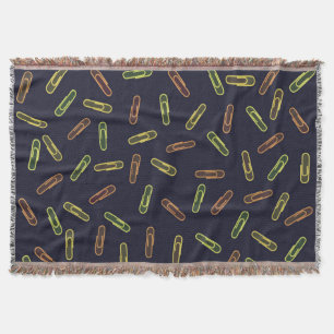 Paper Clips Throw Blanket