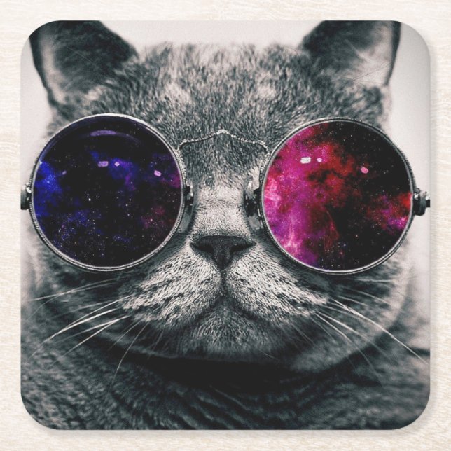 Paper Coaster - Cool Cat (Front)