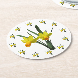 Paper Coaster - Daffodil Blossoms