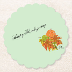 Paper Coaster : Happy Thanksgiving