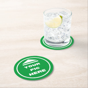 Paper Coaster (set of 6) - Add Your Image - Round