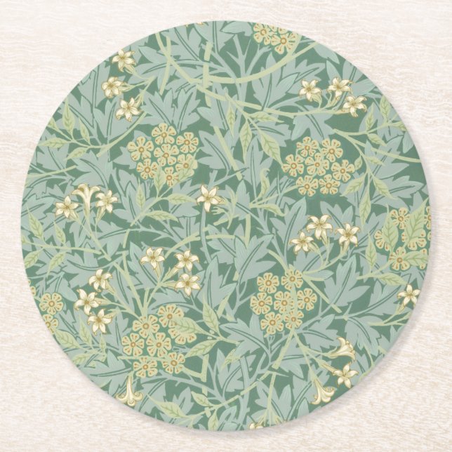 PAPER COASTER : WILLIAM MORRIS : JASMINE (Front)