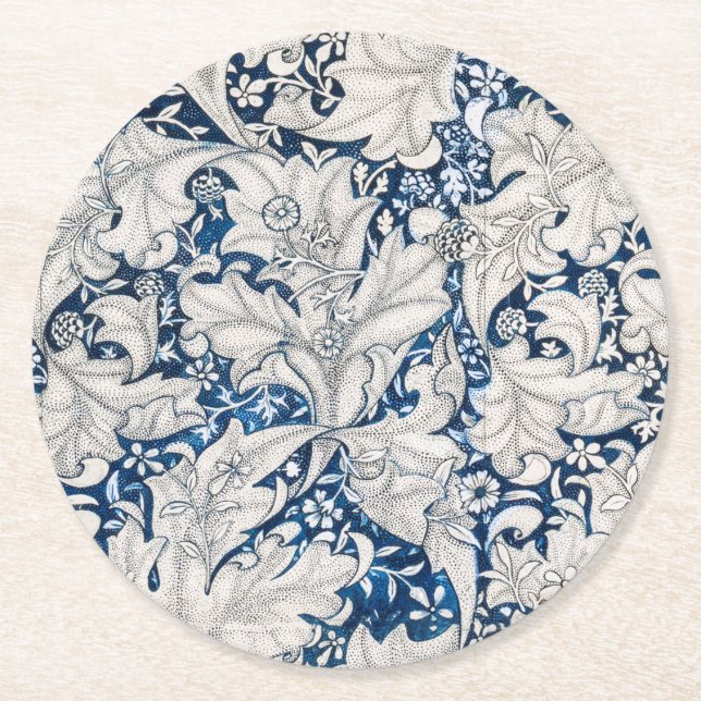 PAPER COASTER : WILLIAM MORRIS  WALLFLOWER PATTERN (Front)