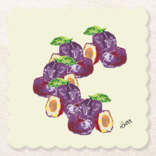 Paper Coaster's : A Plum's a Plum Coaster