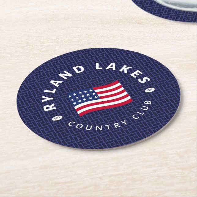 Paper Coasters - Flag Icon (Angled)