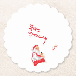 Paper Coasters : Merry Christmas