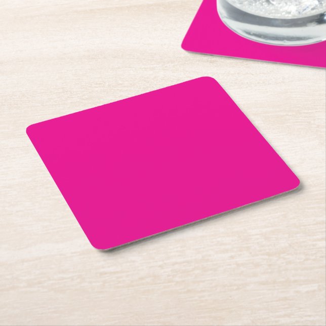 Paper Coasters | Pink | Modern | Bold | Durable (Angled)