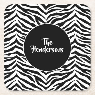 Paper Coasters Set-Custom Name