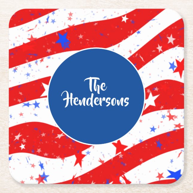 Paper Coasters Set-Custom Name (Front)