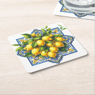 Paper Coasters Set-Lemons