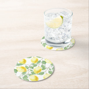 Paper Coasters Set-Lemons