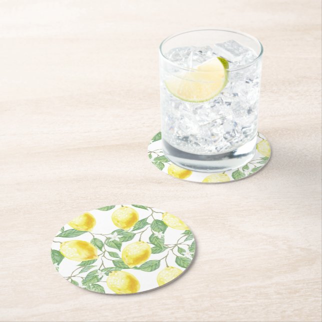 Paper Coasters Set-Lemons (Insitu)