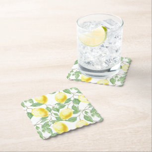 Paper Coasters Set-Lemons