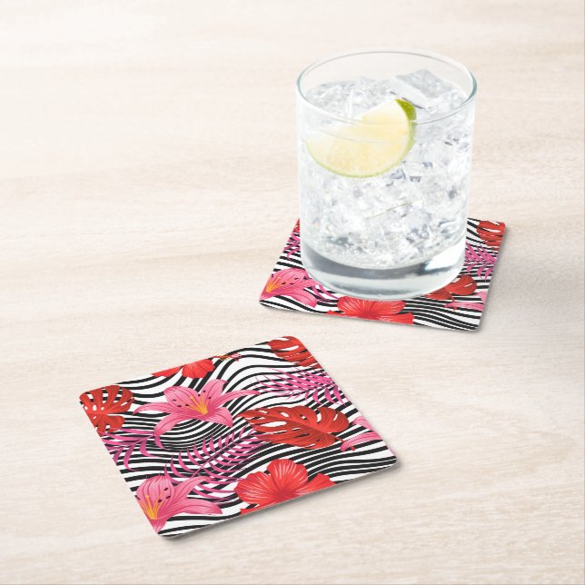 Paper Coasters Tropical Palms (Insitu)