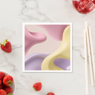 Paper cocktail napkin in stylish graphic