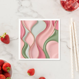 Paper cocktail napkin in stylish graphic