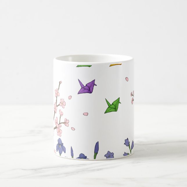 Paper Crane Garden Coffee Mug (Center)