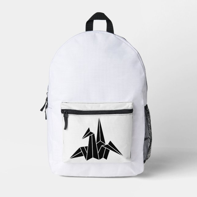 Paper Crane Printed Backpack (Front)