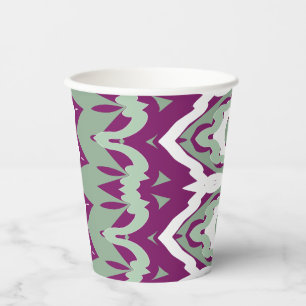 Paper cup, A vibrant colourful classic design Pa Cups