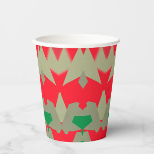 Paper cup, A vibrant colourful classic design  Pap Cups