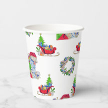 Paper Cup Christmas Holiday