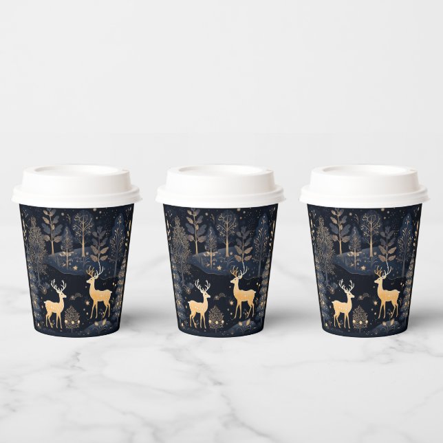 Paper cup- Christmas Tableware Paper Cups (Multi)