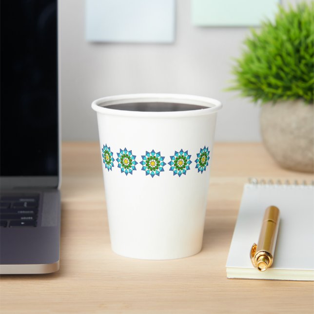 Paper Cup - Colourful Mandalas (Insitu)