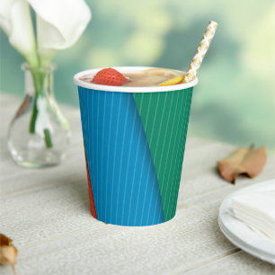 Paper Cup Colourful Triangles