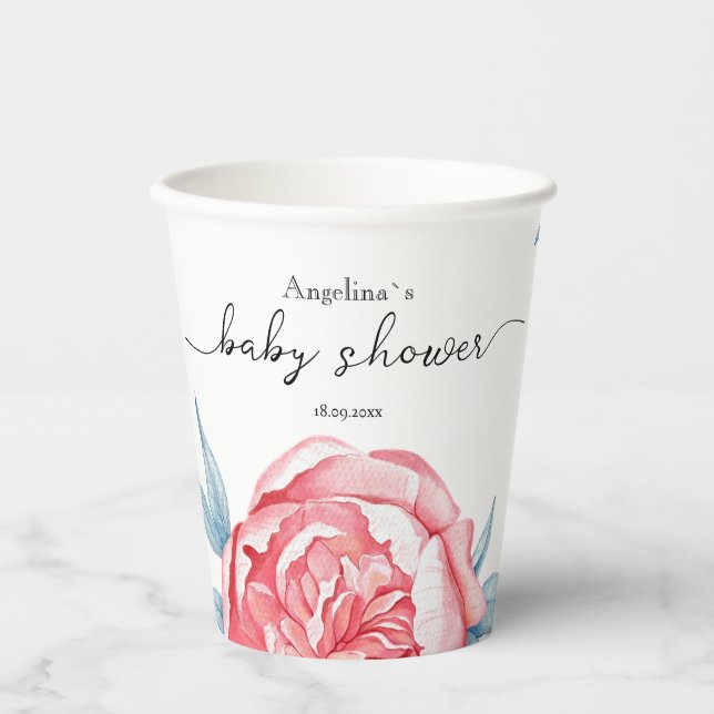 Paper cup for a baby shower (Front)