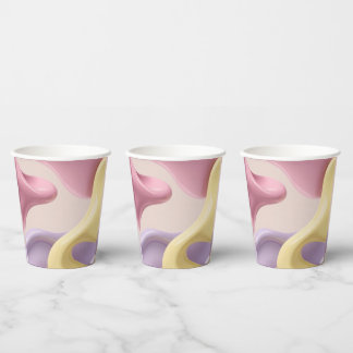 Paper cup in stylish abstract graphic