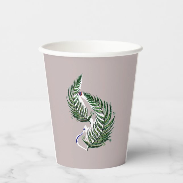 Paper cup Party Aotearoa NZ Country Fern  (Front)